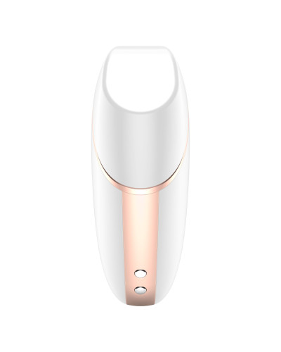 Вакуумный клиторальный стимулятор Satisfyer Love Triangle White с управлением через интернет - Фото №6