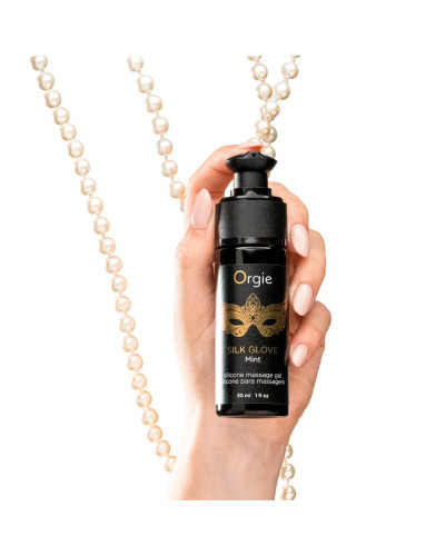 Набор для жемчужного массажа Orgie – Pearls Lust Massage (30 мл), силиконовый гель, ожерелье - Фото №2