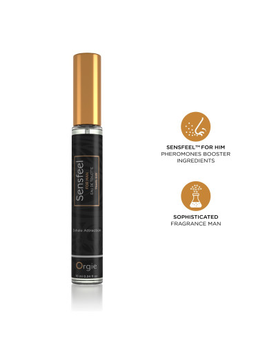 Чоловічі парфуми з феромонами Orgie – Sensfeel for Man Travel Size (10 мл), цитрусово-деревний аромат - Фото №3