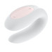 Смартвібратор для пар Satisfyer Double Joy White із широким кліторальним стимулятором - Фото №4