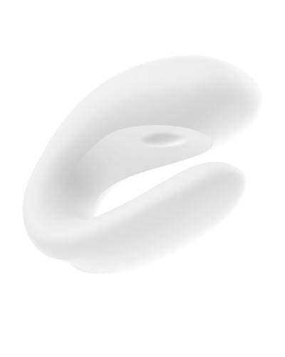 Смартвібратор для пар Satisfyer Double Joy White із широким кліторальним стимулятором - Фото №5