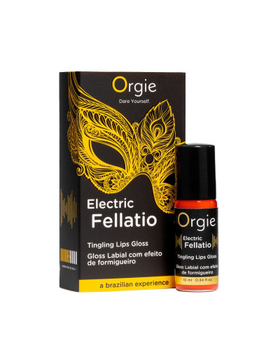 Стимулюючий блиск для губ Orgie - Electric Fellatio Lips Gloss (10 мл) - Фото №1