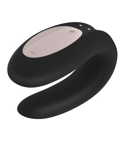 Смарт-вібратор для пар Satisfyer Double Joy Black із широким кліторальним стимулятором - Фото №4