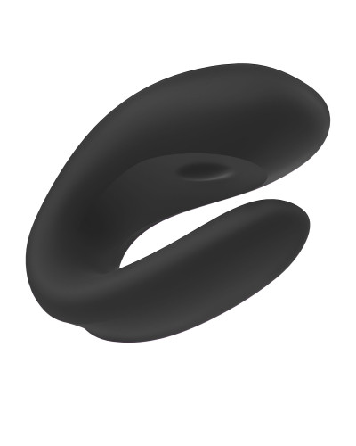 Смарт-вібратор для пар Satisfyer Double Joy Black із широким кліторальним стимулятором - Фото №5