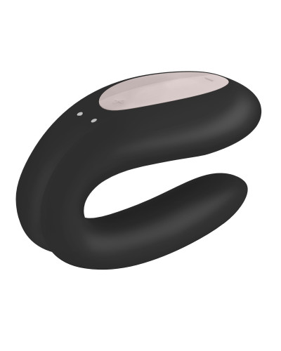 Смарт-вібратор для пар Satisfyer Double Joy Black із широким кліторальним стимулятором - Фото №6