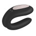 Смарт-вібратор для пар Satisfyer Double Joy Black із широким кліторальним стимулятором - Фото №6