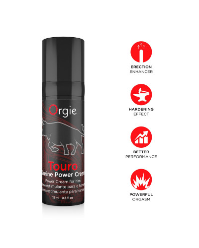 Крем для ерекції Orgie - Touro Power Cream (15 мл) - Фото №3