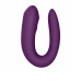 Смарт-вибратор для пар Satisfyer Double Joy Violet с широким клиторальным стимулятором - Фото №2