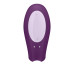 Смарт-вибратор для пар Satisfyer Double Joy Violet с широким клиторальным стимулятором - Фото №3
