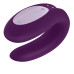 Смарт-вибратор для пар Satisfyer Double Joy Violet с широким клиторальным стимулятором - Фото №4