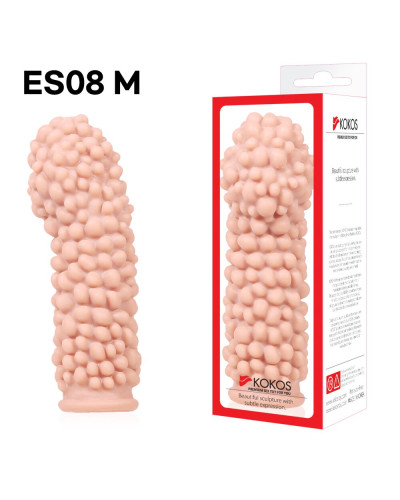 Насадка на член Kokos Extreme Sleeve ES.08 розмір M, потовщувальна, стимулюючий рельєф - Фото №3