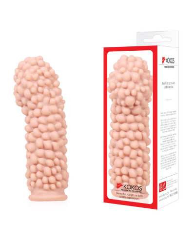 Насадка на член Kokos Extreme Sleeve ES.08 розмір M, потовщувальна, стимулюючий рельєф - Фото №4