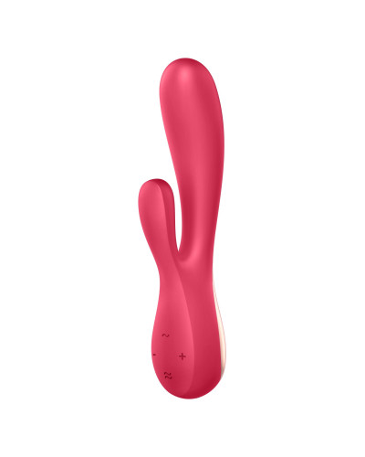 Смарт вибратор-кролик Satisfyer Mono Flex Red, 2 мотора, управление через интернет - Фото №2