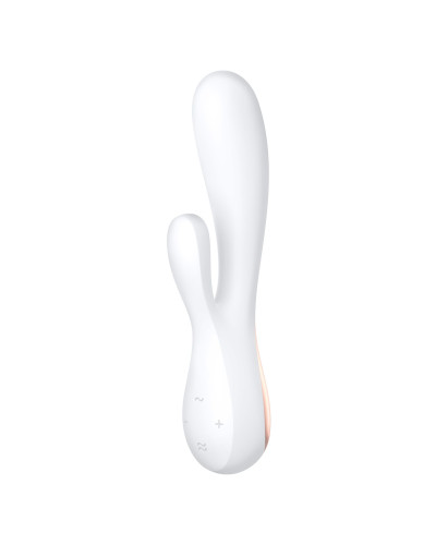 Смарт вибратор-кролик Satisfyer Mono Flex White, 2 мотора, управление через интернет - Фото №1