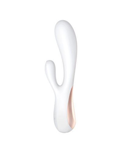 Смарт вибратор-кролик Satisfyer Mono Flex White, 2 мотора, управление через интернет - Фото №2