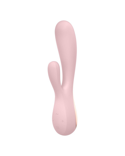 Смарт вібратор-кролик Satisfyer Mono Flex Mauve, 2 мотори, керування через інтернет - Фото №2