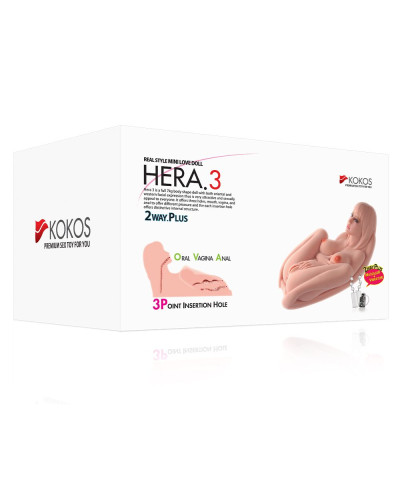 Мастурбатор Kokos Hera 3 2WayPlus з функцією масажу та вібрацією - Фото №9
