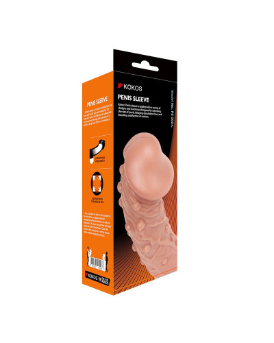 Насадка на член Kokos Penis Sleeve PS 002 L - Фото №3