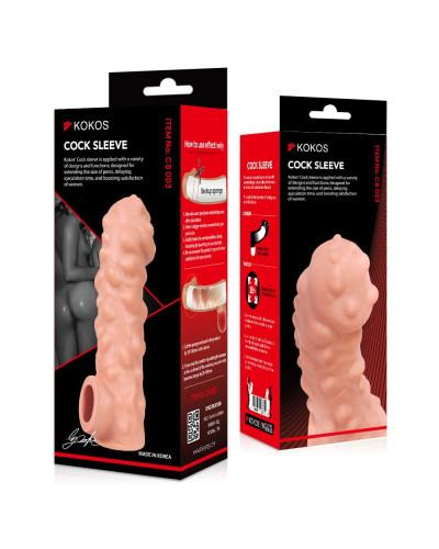 Насадка на член Kokos Cock Sleeve CS 003 M - Фото №4