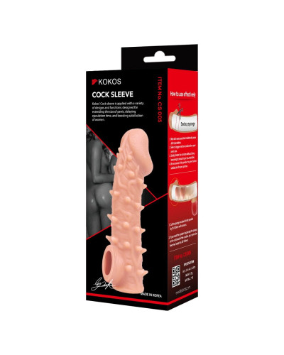 Насадка на член Kokos Cock Sleeve CS 005 L - Фото №2