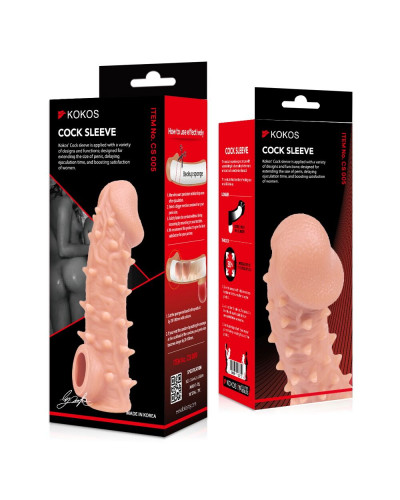 Насадка на член Kokos Cock Sleeve CS 005 L - Фото №4