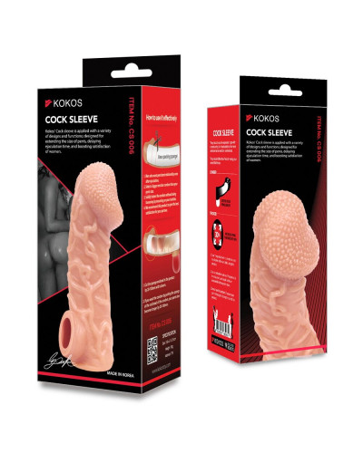 Насадка на член Kokos Cock Sleeve CS 006 L - Фото №4