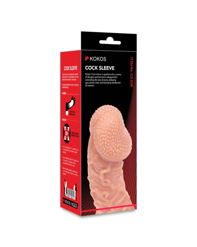 Насадка на член Kokos Cock Sleeve CS 006 L - Фото №5