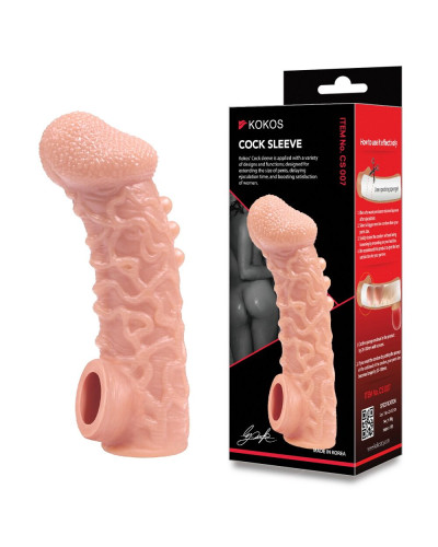 Насадка на член Kokos Cock Sleeve CS 007 M - Фото №2