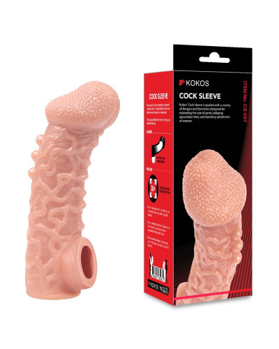 Насадка на член Kokos Cock Sleeve CS 007 M - Фото №3