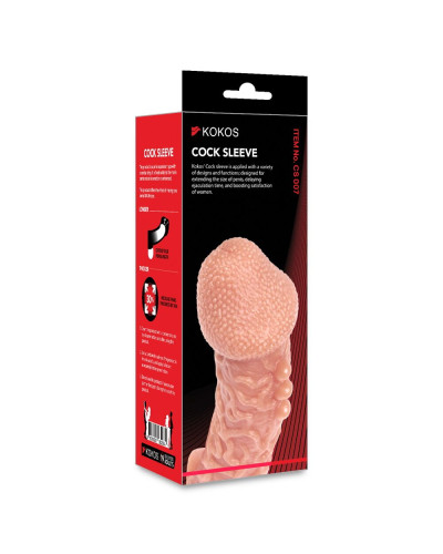 Насадка на член Kokos Cock Sleeve CS 007 M - Фото №4