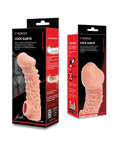 Насадка на член Kokos Cock Sleeve CS 007 M - Фото №5
