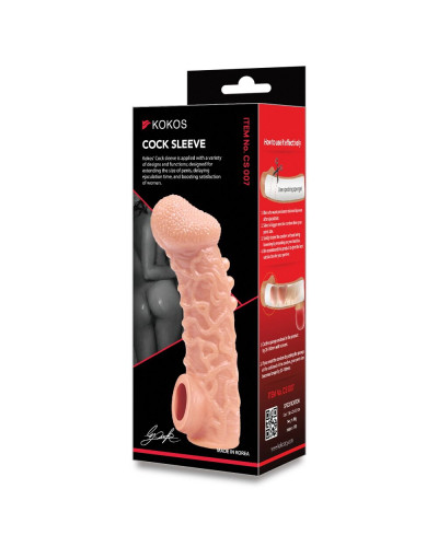 Насадка на член Kokos Cock Sleeve CS 007 M - Фото №6