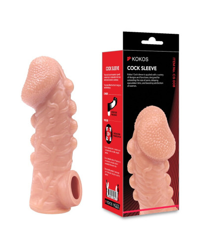Насадка на член Kokos Cock Sleeve CS 008 L - Фото №3