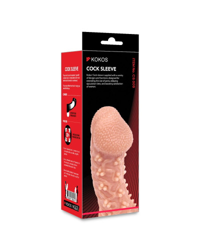 Насадка на член Kokos Cock Sleeve CS 009 M - Фото №4