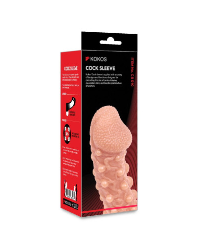 Насадка на член Kokos Cock Sleeve CS 010 L - Фото №4