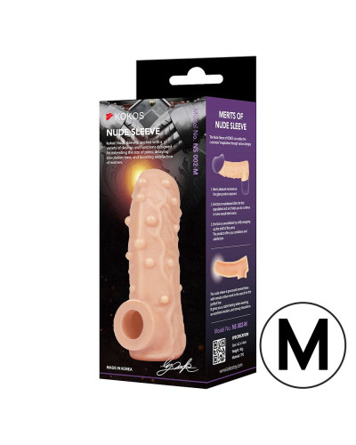 Насадка на член Kokos Nude Sleeve NS 002 M - Фото №3