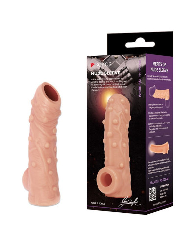 Насадка на член Kokos Nude Sleeve NS 002 L - Фото №2