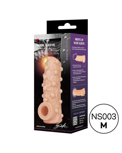 Насадка на член Kokos Nude Sleeve NS 003 M - Фото №2
