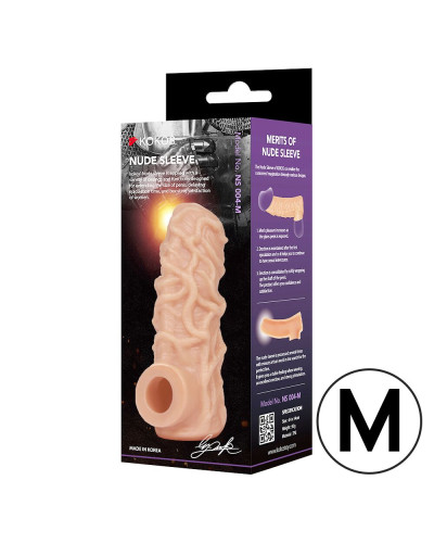 Насадка на член Kokos Nude Sleeve NS 004 M - Фото №3