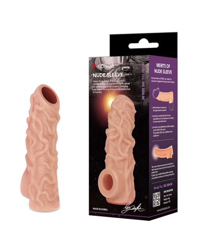 Насадка на член Kokos Nude Sleeve NS 004 L - Фото №2