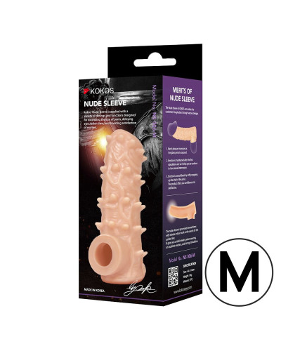 Насадка на член Kokos Nude Sleeve NS 006 M - Фото №3