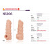 Насадка на член Kokos Nude Sleeve NS 006 M - Фото №4