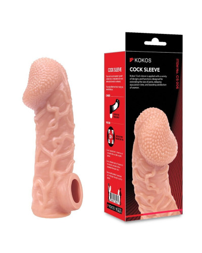 Насадка на член Kokos Cock Sleeve CS 006 L (м'ята упаквка!!!) - Фото №3