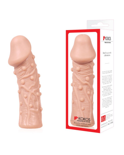 Насадка на член Kokos Extreme Sleeve ES.06 розмір M, потовщувальна, стимулюючий рельєф - Фото №3