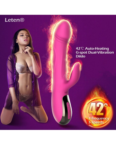 Вибратор-пульсатор Leten Automatical Thrusting Vibrator с подогревом, перезаряжаемый, 10 режимов - Фото №8