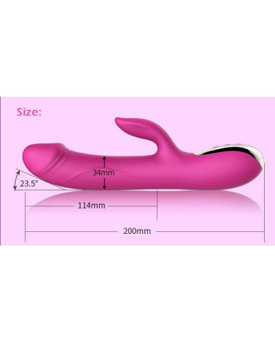 Вибратор-пульсатор Leten Automatical Thrusting Vibrator с подогревом, перезаряжаемый, 10 режимов - Фото №9