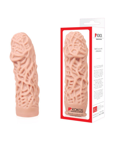 Насадка на член Kokos Extreme Sleeve ES,12, розмір M потовщуюча, стимулюючий рельєф - Фото №3