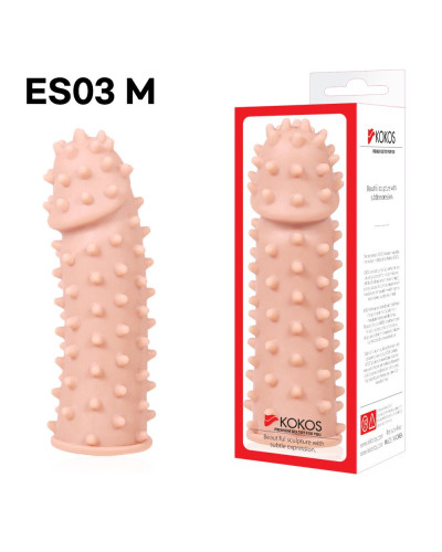 Насадка на член Kokos Extreme Sleeve ES.03 размер M, утолщающая, стимулирующий рельеф - Фото №3