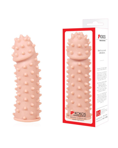 Насадка на член Kokos Extreme Sleeve ES.03 размер M, утолщающая, стимулирующий рельеф - Фото №4