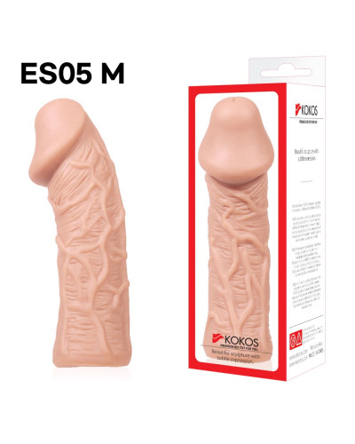 Насадка на член Kokos Extreme Sleeve ES.05 размер M - Фото №5